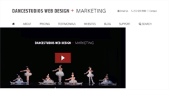 Desktop Screenshot of dancestudioswebdesign.com